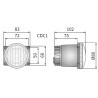 Halogen przeciwmgielny LED 80X102 Wesem