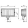 Halogen drogowy Zelmot 241x135mm Wesem 0662.43300