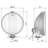 Halogen drogowy okragly przedni CHROM Wesem HO2.15260