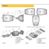 Reflektor lampa przedni prawy złącze koparka ładowarka JCB Agri RGV1.49010