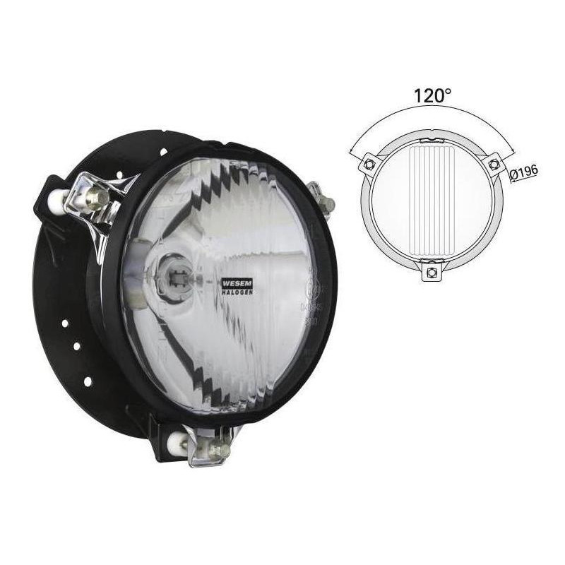 Halogen lampa reflektor drogowy rajdowy 152mm ksenon rozsyl 120