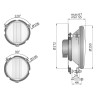 Halogen lampa reflektor drogowy rajdowy 152mm ksenon rozsyl 120