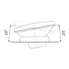 Halogen lampa reflektor drogowy rajdowy 152mm ksenon rozsyl 120