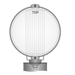 Reflektor halogen dalekosiężny RING LED 24V 183mm niebieski 14DNI