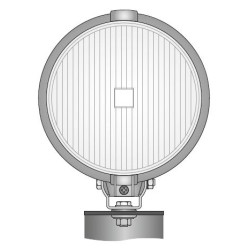 Reflektor halogen przeciwmgielny 190mm chrom TIR ciezarowka BUS