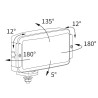 Reflektor halogen dalekosięzny 180x86mm H3