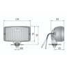 Lampa lampy halogen halogeny światła jazdy dziennej LA2 138x78 Wesem