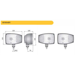 Reflektor lampa kierunkowskaz Wesem prawa