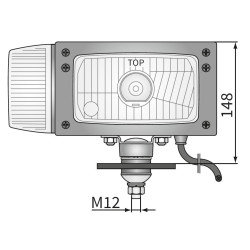 Reflektor lampa z kierunkowskazem Wesem lewy