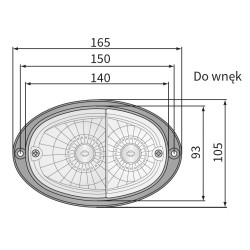 Lampa przednia kierunkowskaz swiatlo pozycyjne Wesem  LT3.48460 LT3.48491
