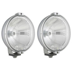 Halogen reflektor drogowy Chrom RING LED x2 WESEM