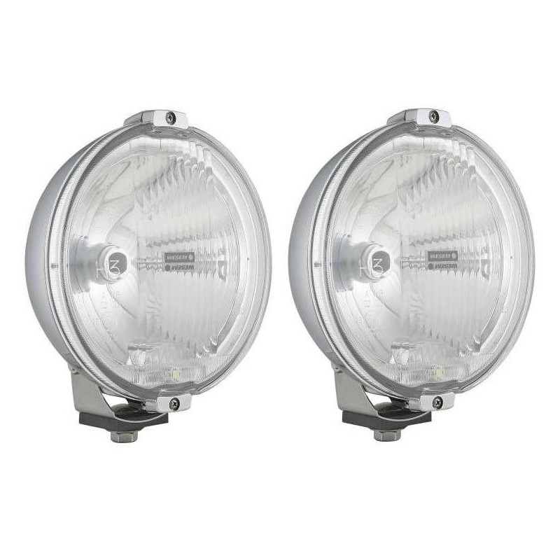 Halogen reflektor drogowy Chrom RING LED x2 WESEM Halogen reflektor drogowy Chrom RING LED x2 WESEM
