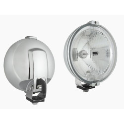 Halogen reflektor drogowy Chrom RING LED x2 WESEM