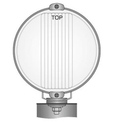 Halogen reflektor drogowy Chrom RING LED x2 WESEM