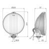 Halogen reflektor drogowy Chrom RING LED x2 WESEM