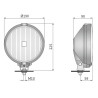 Drogowy reflektor halogenowy ramka chrom WESEM 0668.43510
