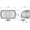 Halogen drogowy 220x123mm CHROM Wesem HP5.26586