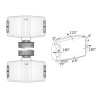Halogen drogowy 220x123mm CHROM Wesem HP5.26586