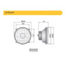 Reflektor lampa H4 R2 Fi 139mm Deutz- Fahr