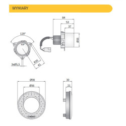 Modulowa lampa tylna swiatlo stop stopu zlacze AMP WESEM