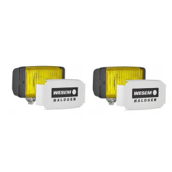 Reflektor przeciwmglowy zolty mglowy komplet 2szt  halogeny żółte szklo 072-HM1.07429