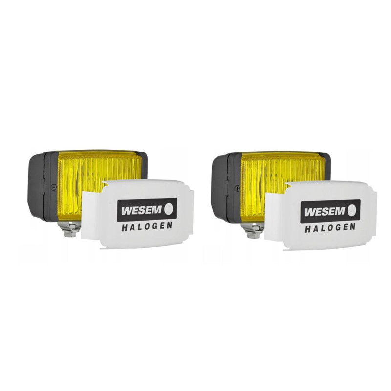 Reflektor przeciwmglowy zolty mglowy komplet 2szt  halogeny żółte szklo 072-HM1.07429