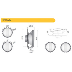 Rajdowy reflektor przeciwmgielny Fi150 Wesem 14DNI RAJD2.46262