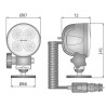 Lampa robocza halogen LED 1500lm rozproszone kat 35 uchwyt magnes CRC5B.50053