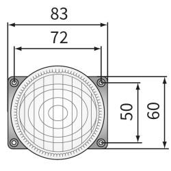 Lampa robocza halogen LED 500lm rozproszone kat rozsylu 32x13 PROMOCJA CRC1.48101