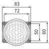 Lampa robocza halogen LED 500lm rozproszone kat rozsylu 32x13 PROMOCJA CRC1.48101