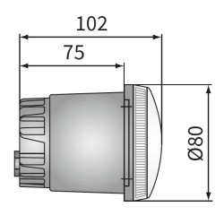 Lampa robocza halogen LED 500lm rozproszone kat rozsylu 32x13 PROMOCJA CRC1.48101