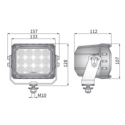 Lampa robocza halogen LED 7000LM rozproszone kat rozsylu 60 AMP 14DNI CRP3A.57420