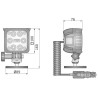 Lampa robocza halogen LED 1500lm rozproszone 12V-48V wózek widlowy LED1F.47434
