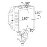 Lampa robocza halogen LED 1500lm rozproszone 12V-48V wózek widlowy LED1F.47434