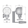 Lampa robocza LED 1000lm rozproszone gniazdko PROMOCJA CRC5A.49456