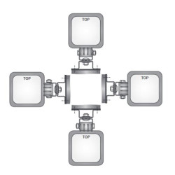 Lampa robocza halogen LED 2000lm rozproszone kat 50 przewód omega LED2F.47620