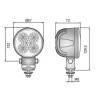 Lampa robocza halogen LED 2000LM kabina obrotowa rozproszone wiązka CRC5H.53370