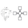 Lampa robocza halogen LED 22W NOWOSC Wesem LED1F.47400