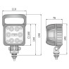 Lampa robocza halogen LED 2500lm rozproszone kat 50 złącze AMP 14DNI LED6F.49916